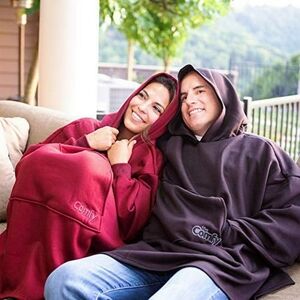 The original the comfy burgundy hoodie new in box unisex ree